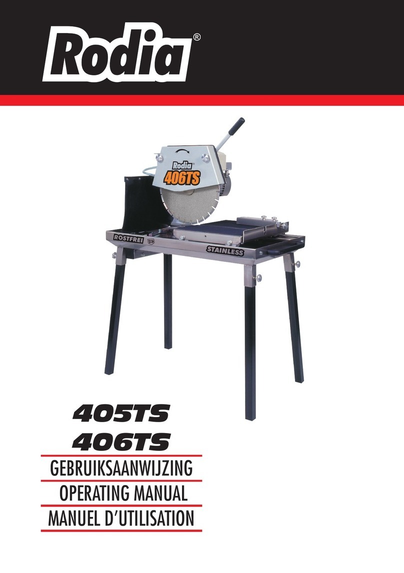 Rodia 405TS operating manual