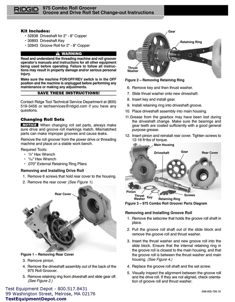 RIDGID 975 Combo instructions