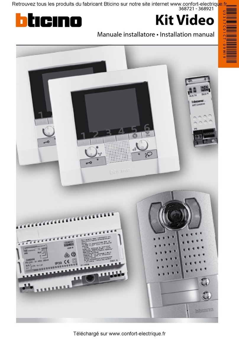 Bticino 368921 User manual