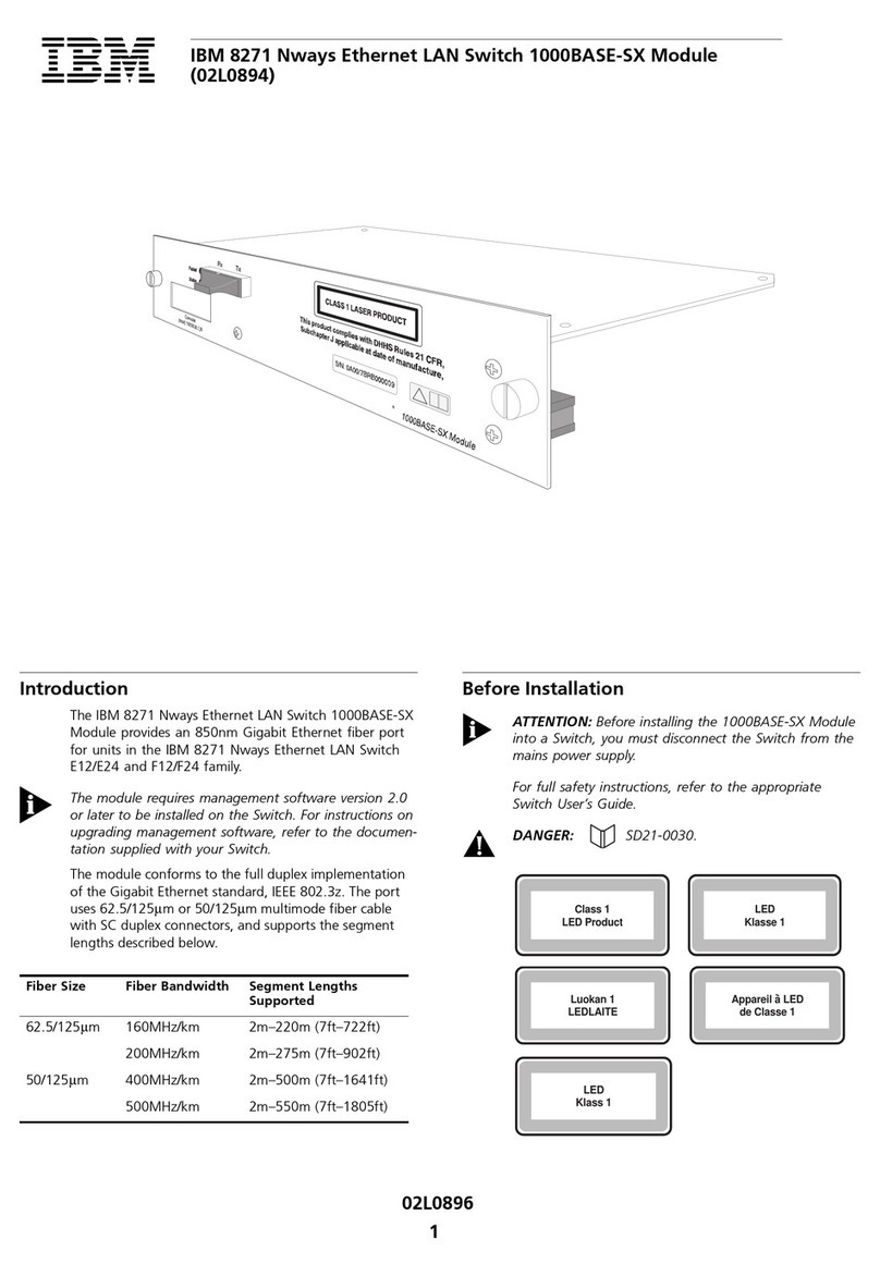 IBM 8271 Nways Ethernet LAN Switch manual IBM 8271 Nways Ethernet LAN Switch manual