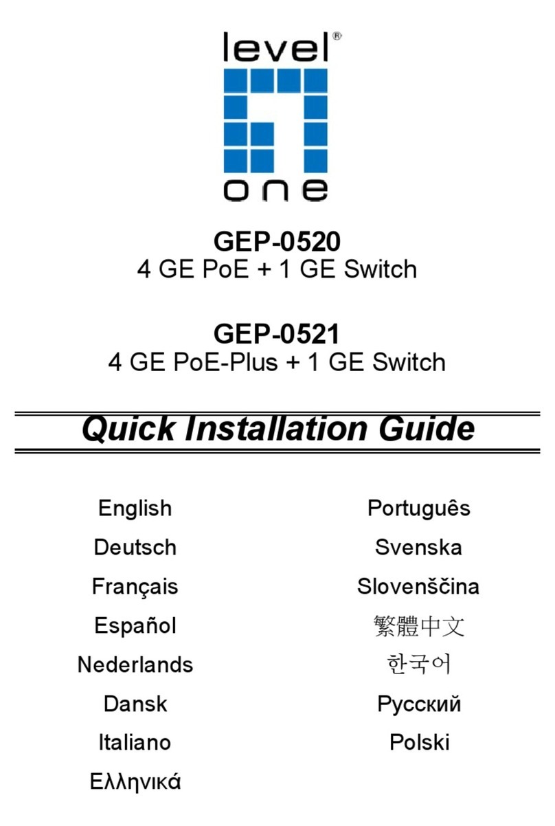 LevelOne GEP-0520 User manual LevelOne GEP-0520 User manual