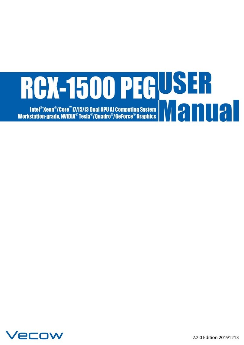 Vecow RCX-1500 PEG User manual