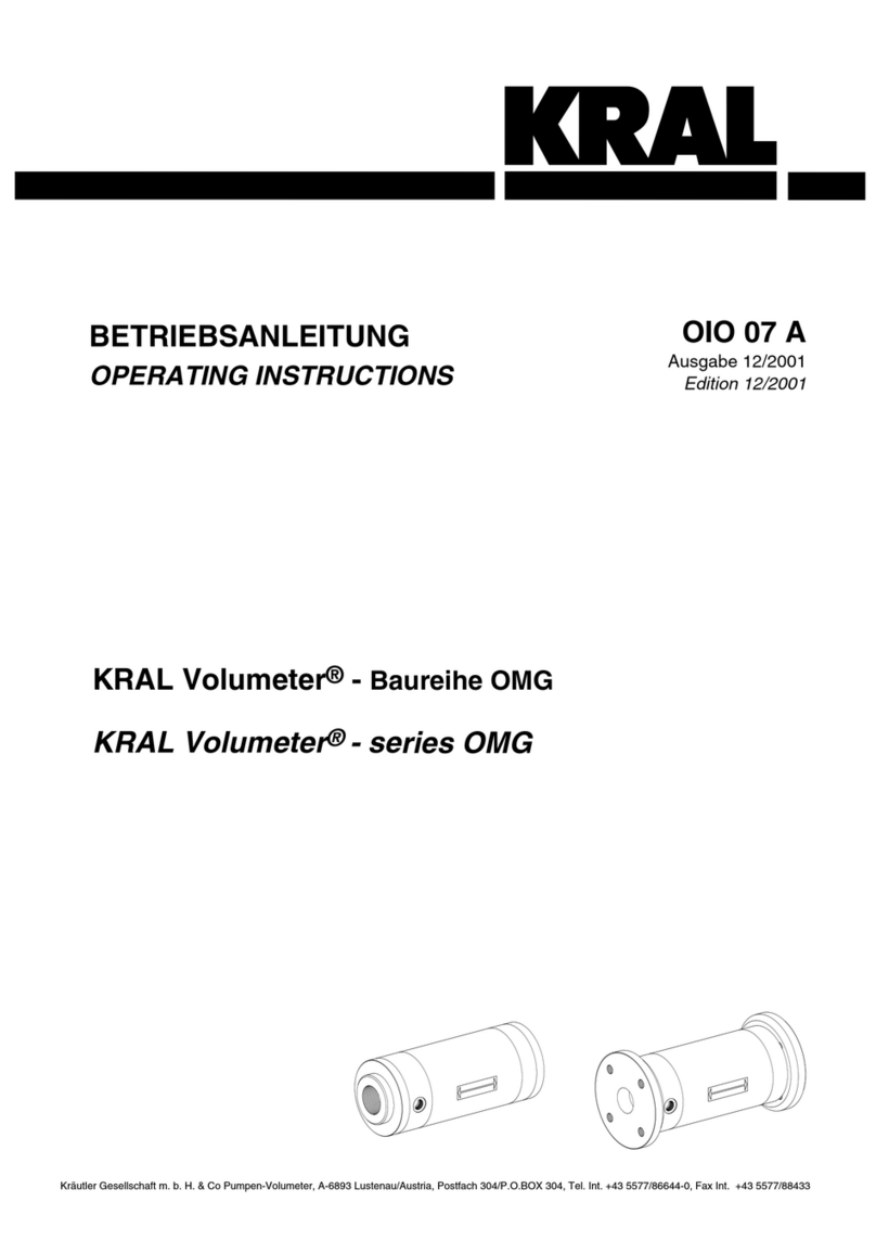 KRAL Volumeter OMG Series User manual KRAL Volumeter OMG Series User manual