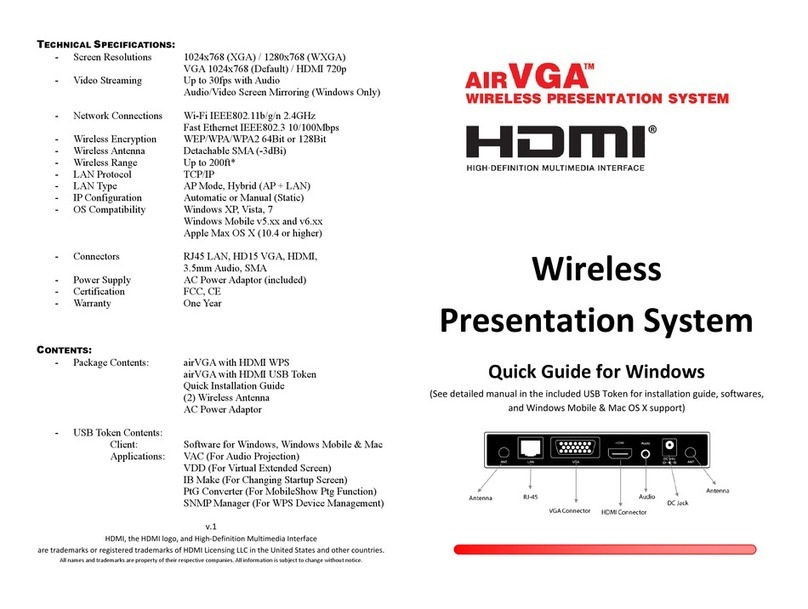 QVS AIRVGA VW-4PH Quick Guide for Windows
