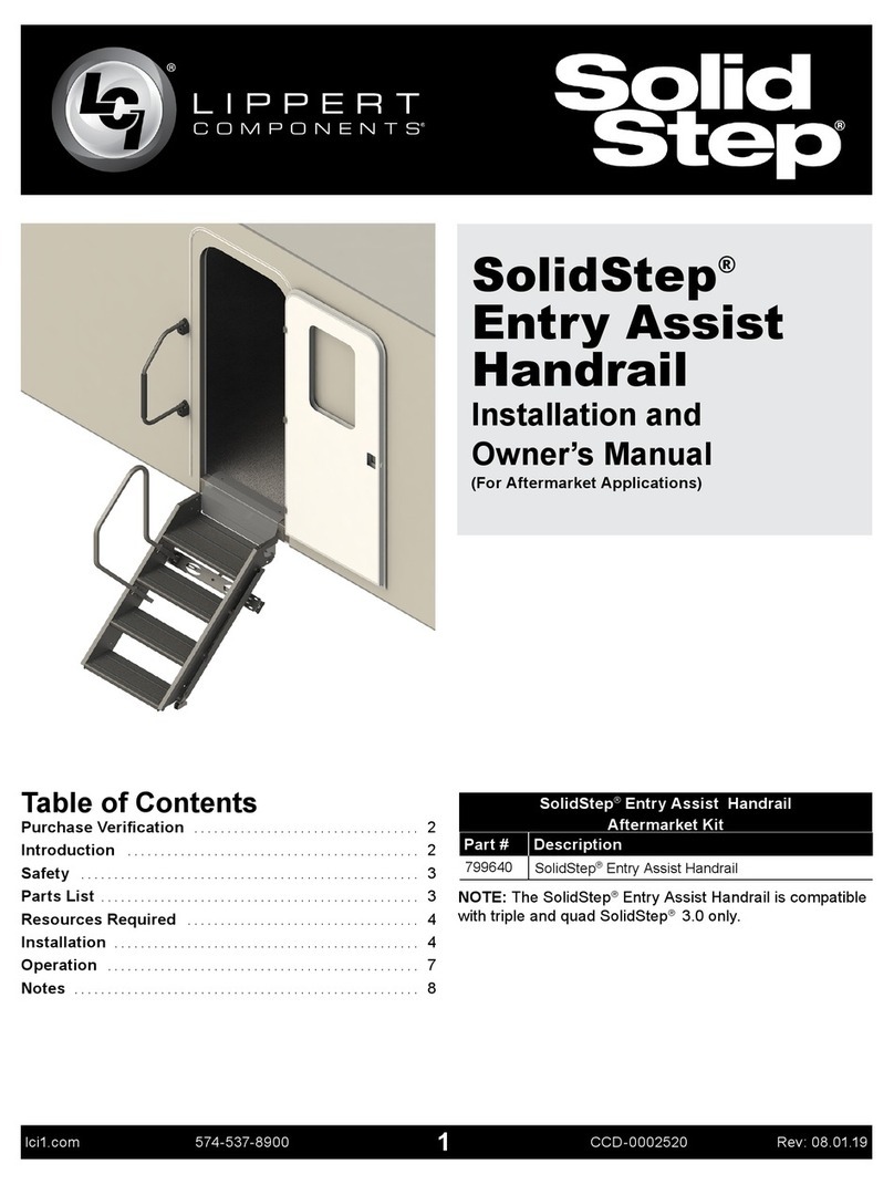 Lippert SolidStep Entry Assist Handrail Installation instructions