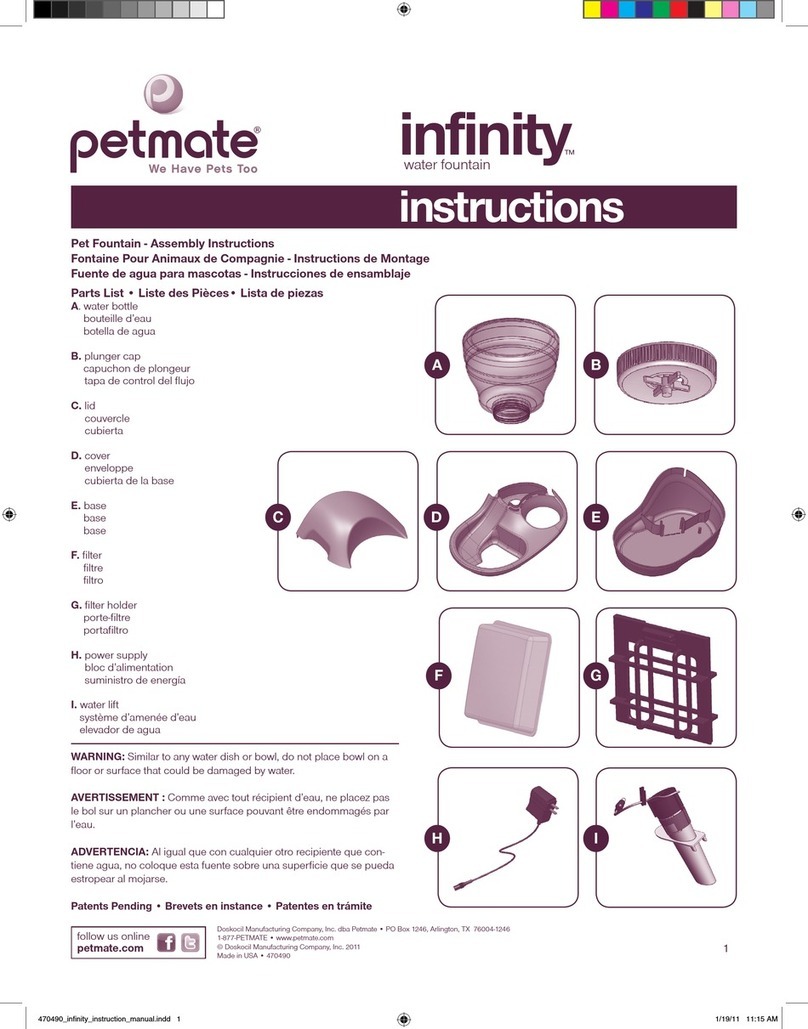 Petmate infinity User manual