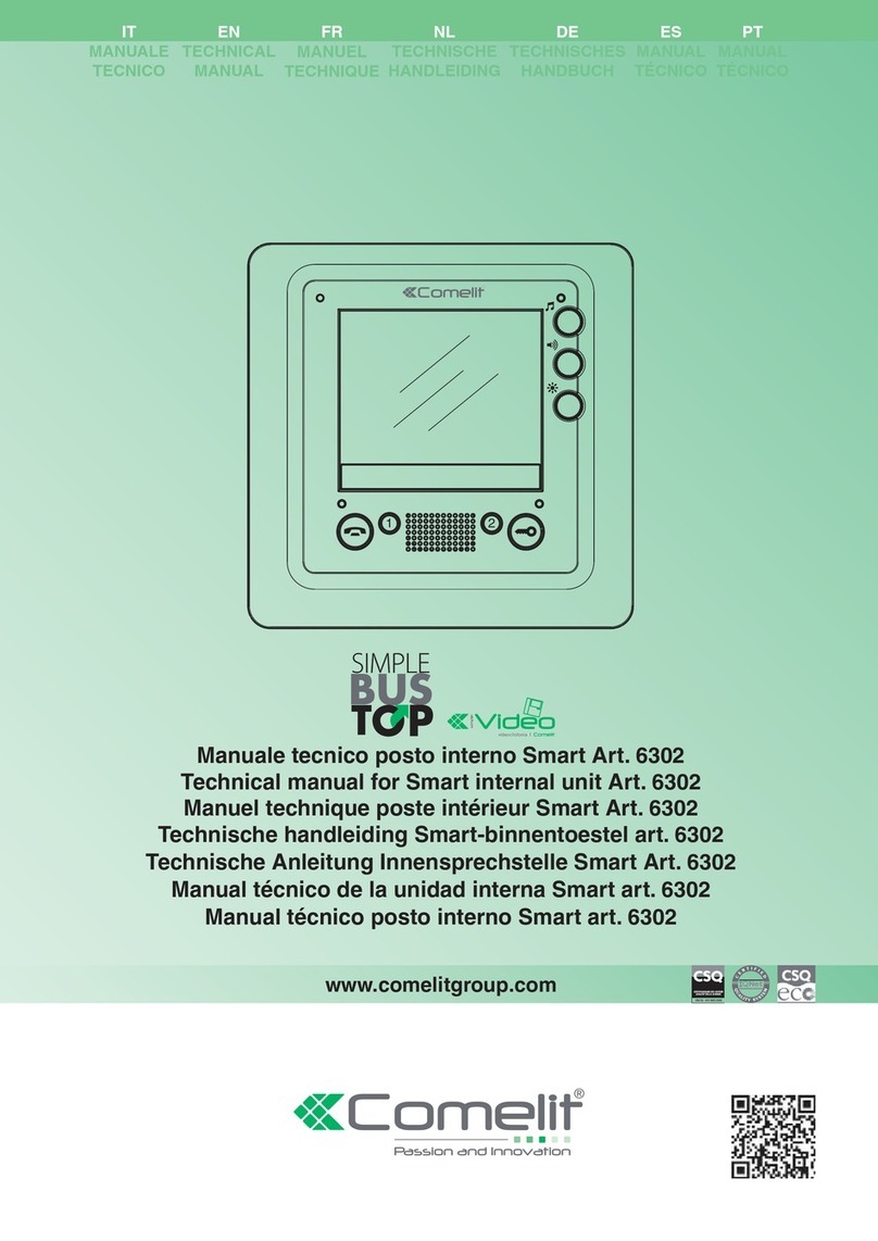 Comelit 3602 Technical manual