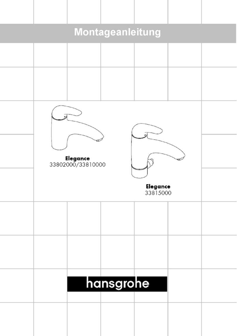 Hans Grohe Elegance 33802000 Assembly instructions