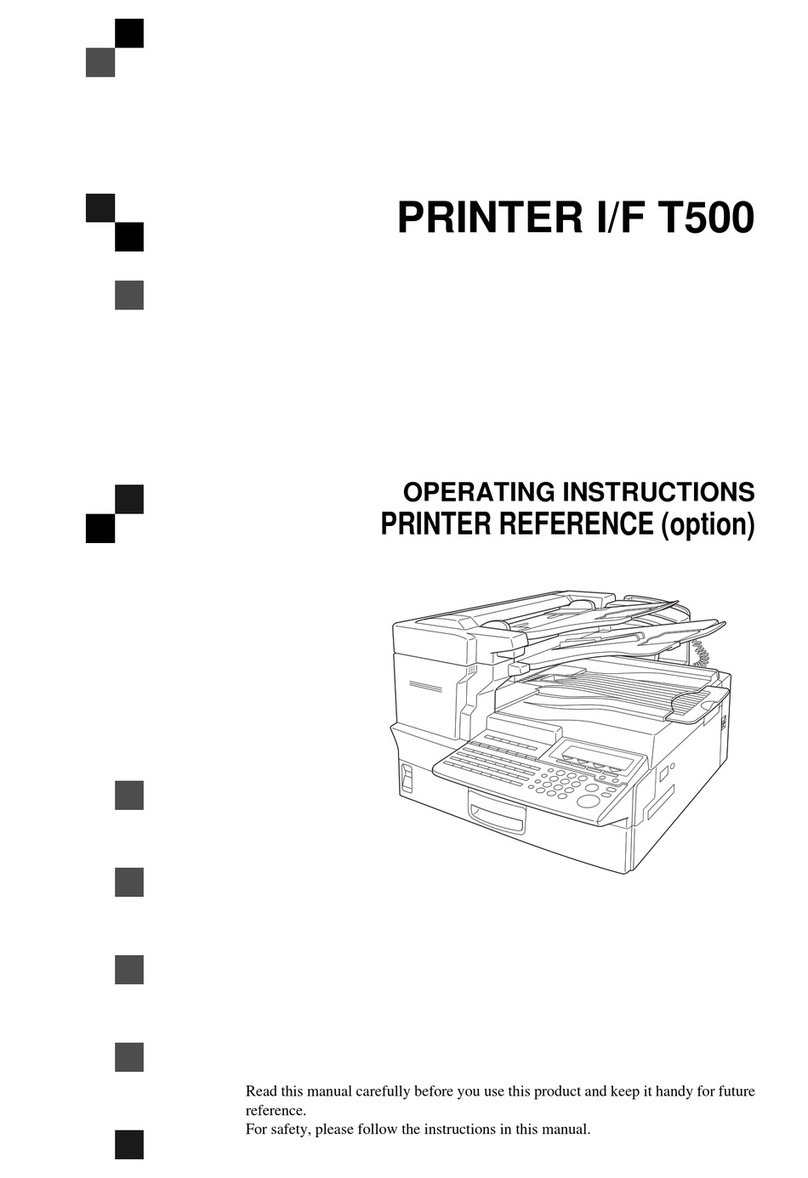 Ricoh T500 User manual