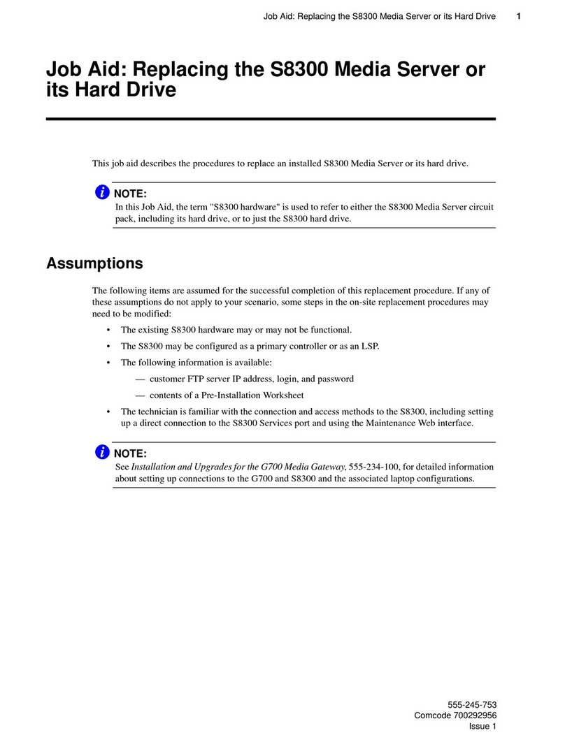 Avaya S8300 Series manual