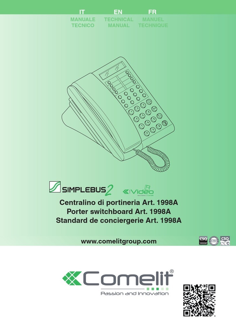 Comelit SIMPLEBUS 2 1998A User manual