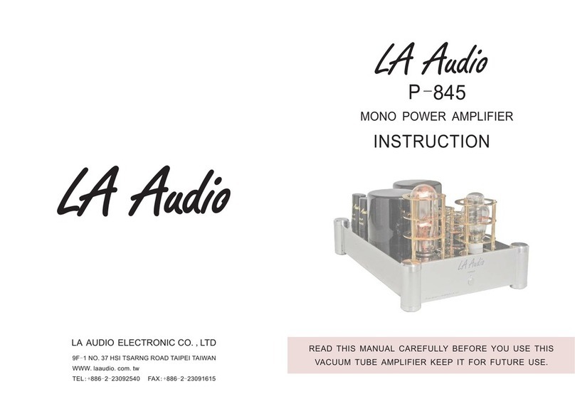 LA Audio P-845 Instruction