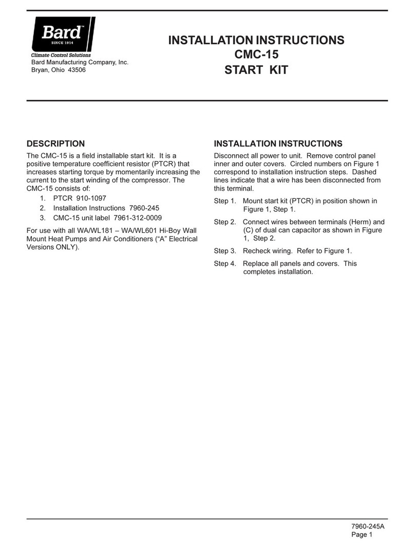 Bard CMC-15 installation instructions