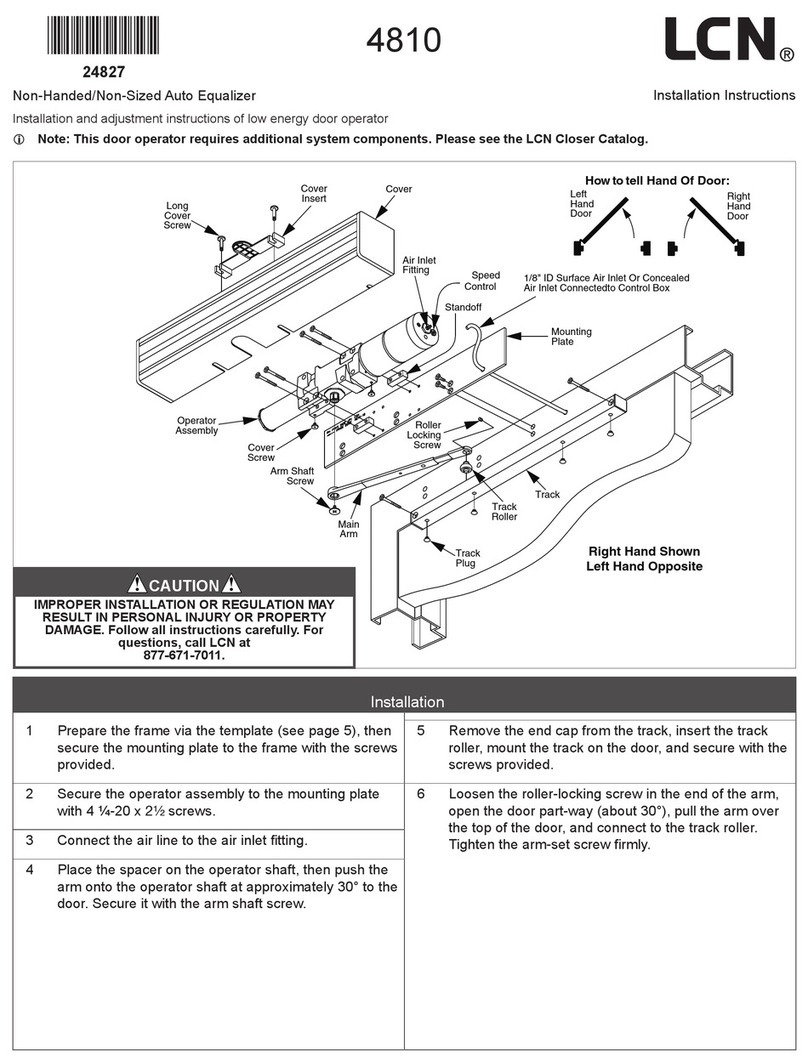 Allegion LCN 4810 installation instructions