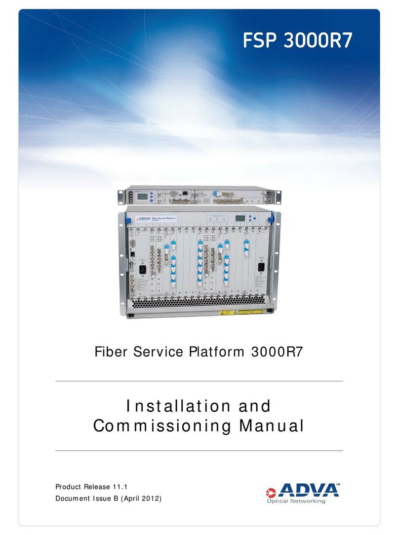 Adva FSP 3000R7 Installation and commissioning manual
