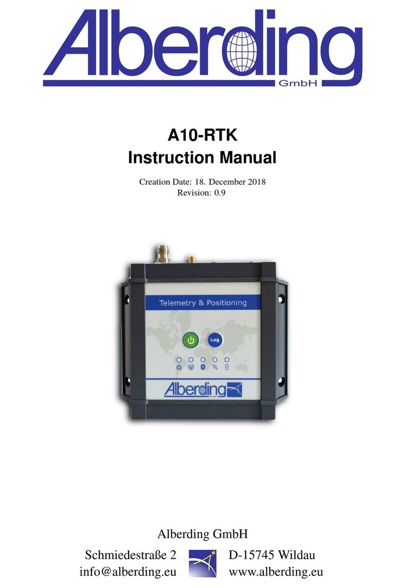 Alberding A10-RTK User manual