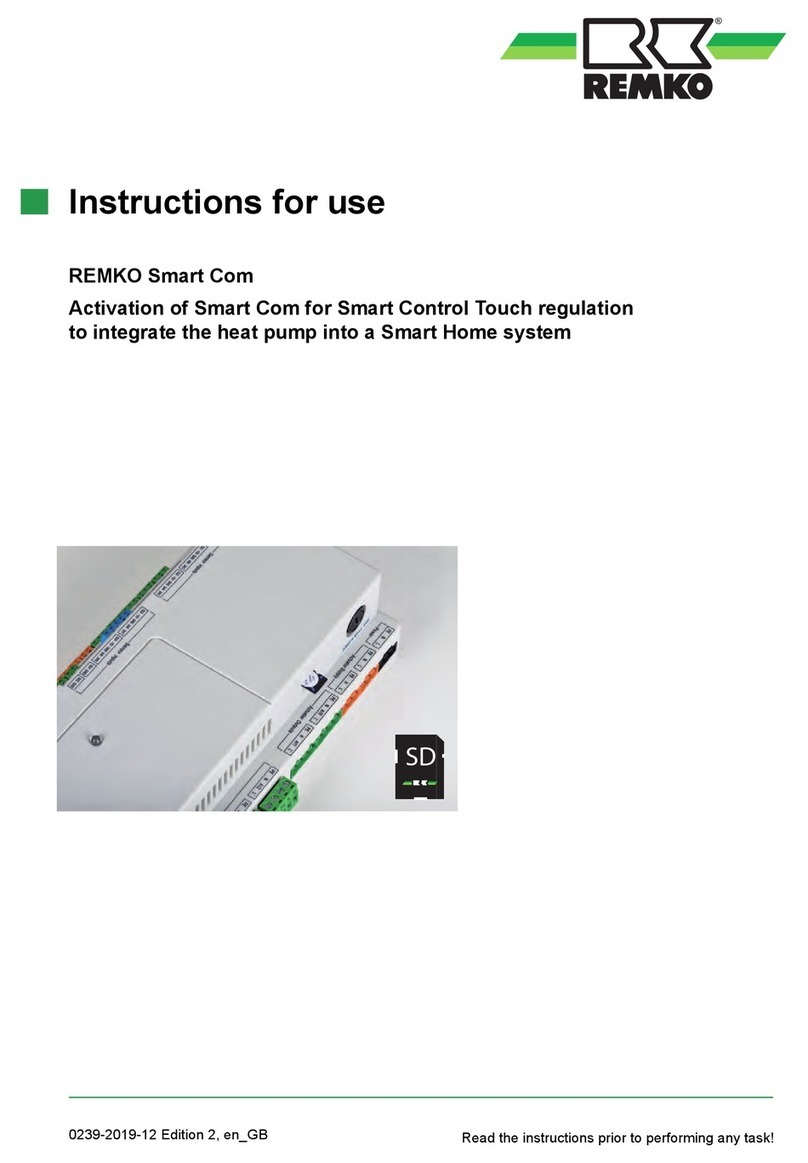 REMKO Smart Com Instructions for use