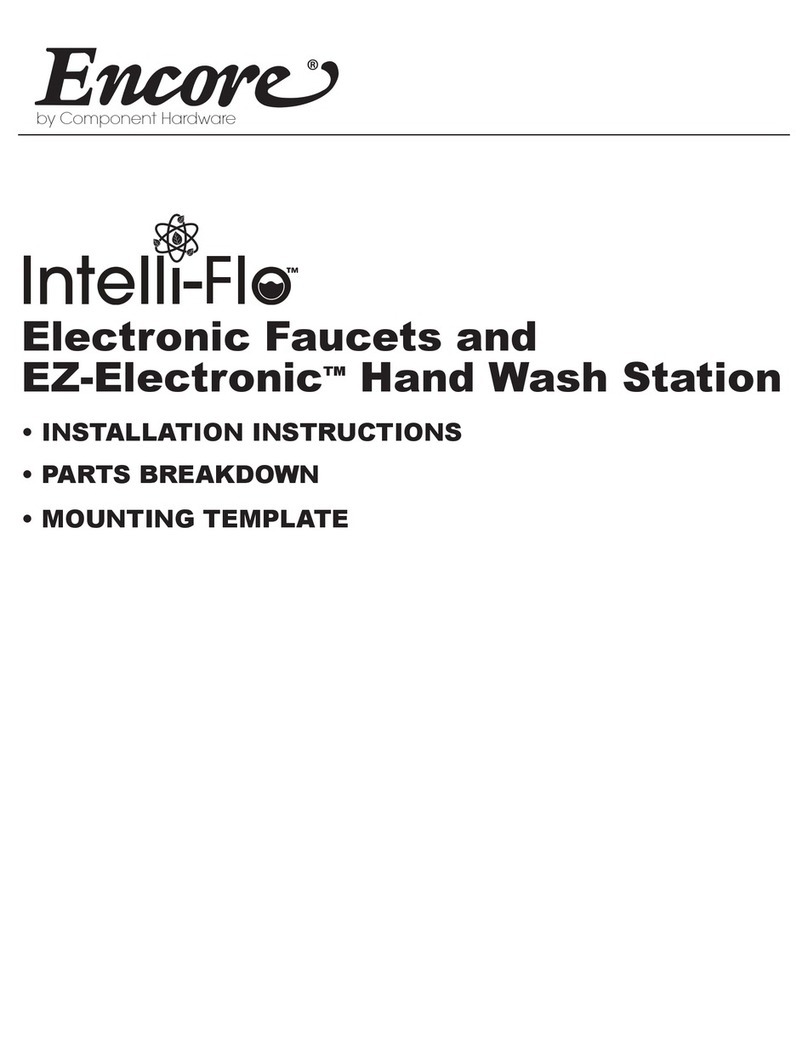 Component Hardware Encore Intelli-Flo EZ-Electronic installation instructions