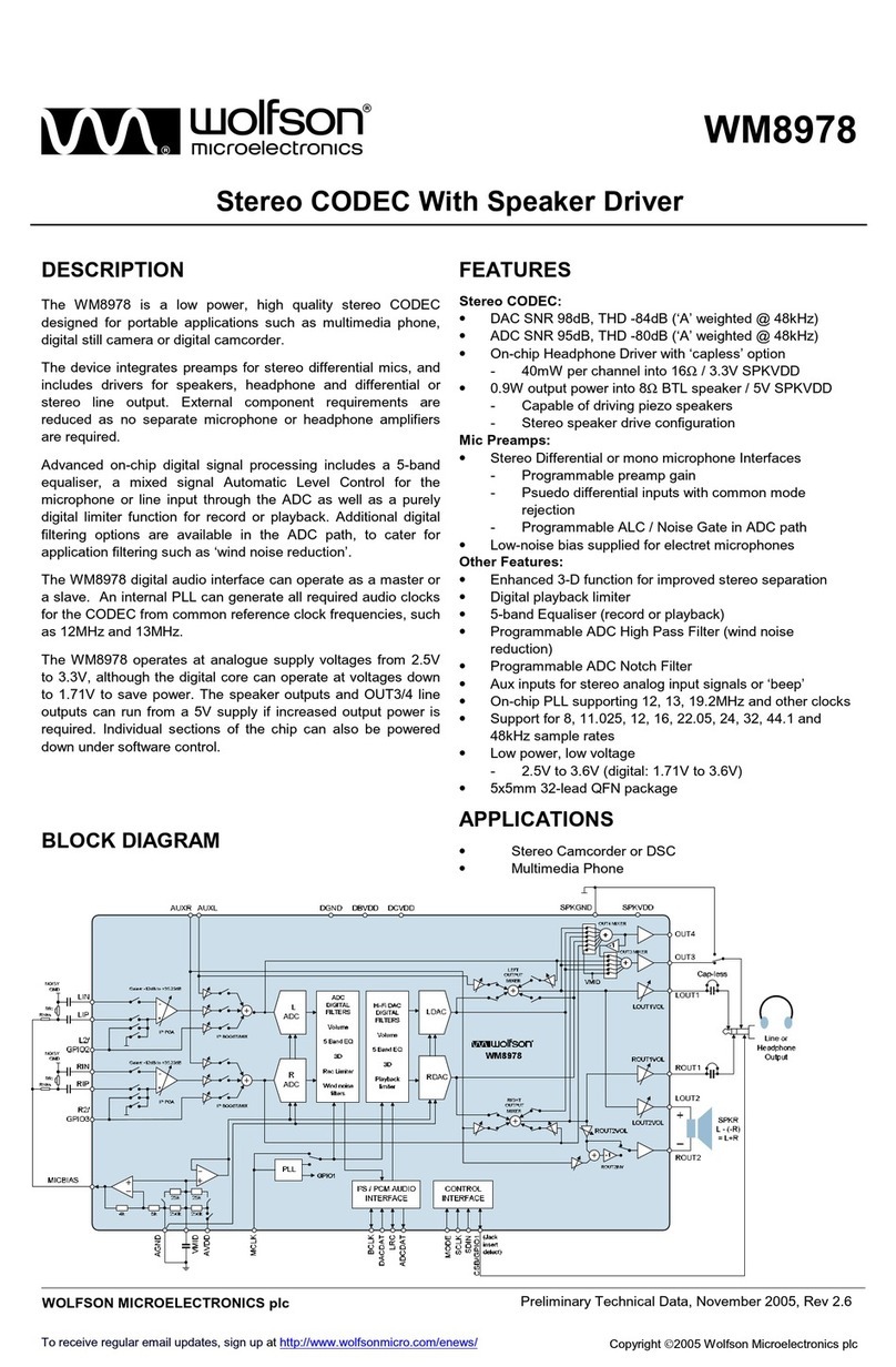 Wolfson WM8978 manual