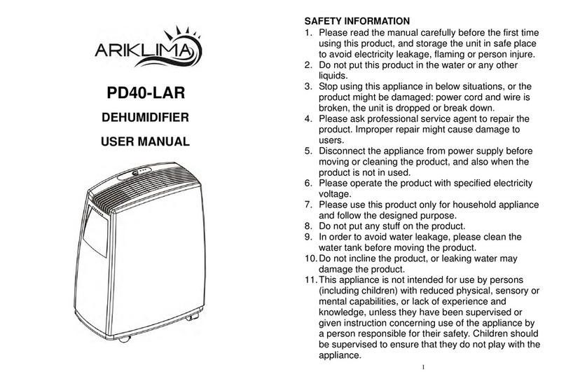 Ariklima PD40-LAR user manual