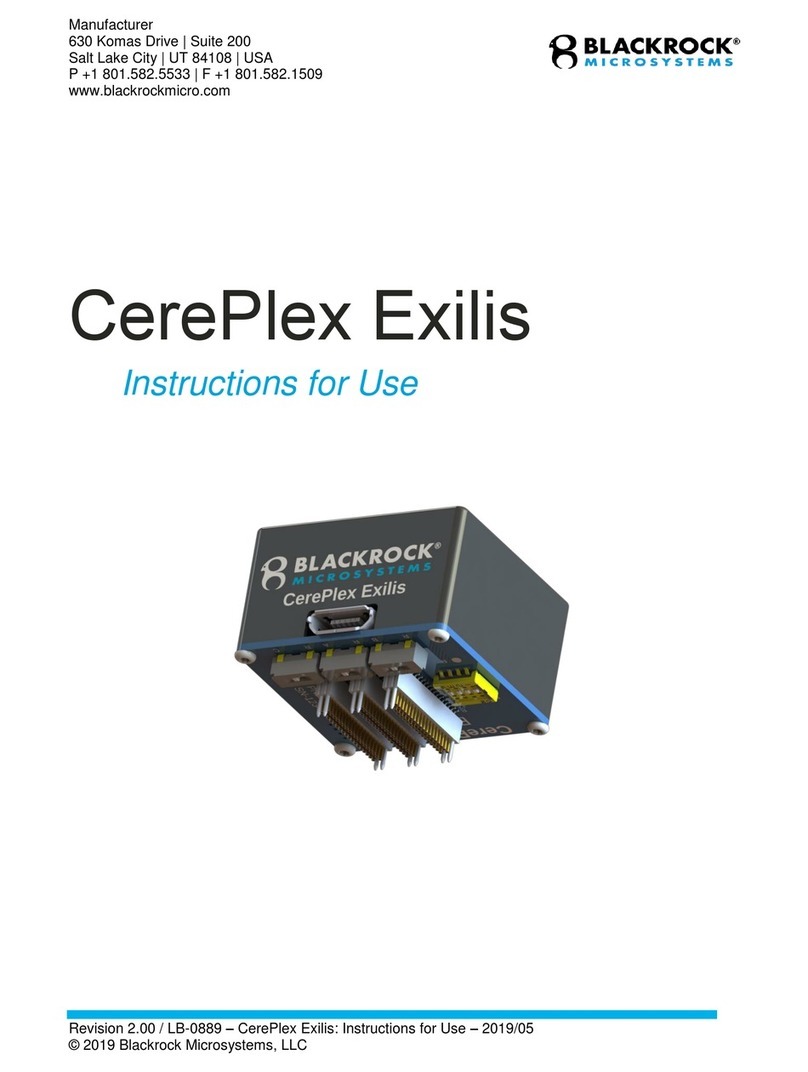 Blackrock Microsystems CerePlex Exilis Instructions for use