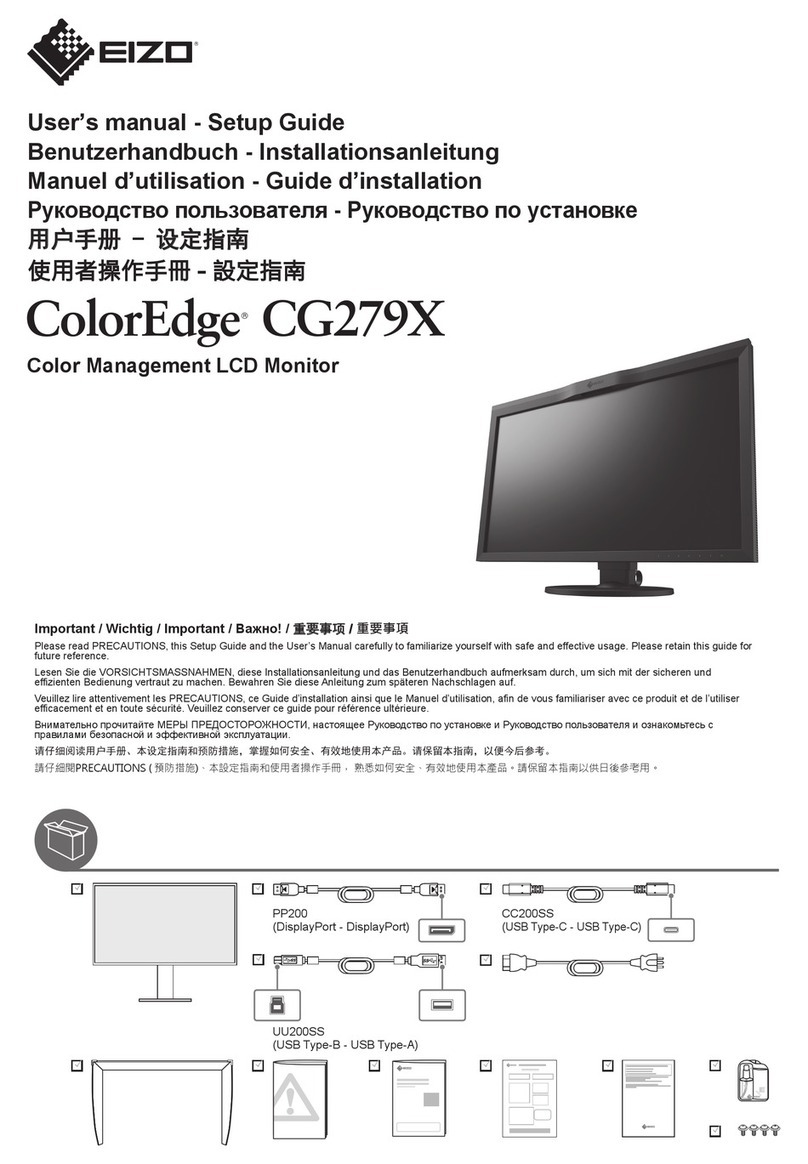 Eizo ColorEdge CG279X User manual