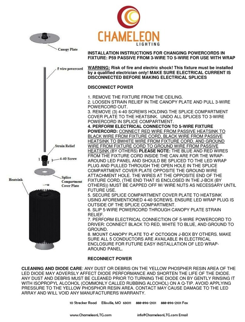 Chameleon Lighting P59 Installation instruction