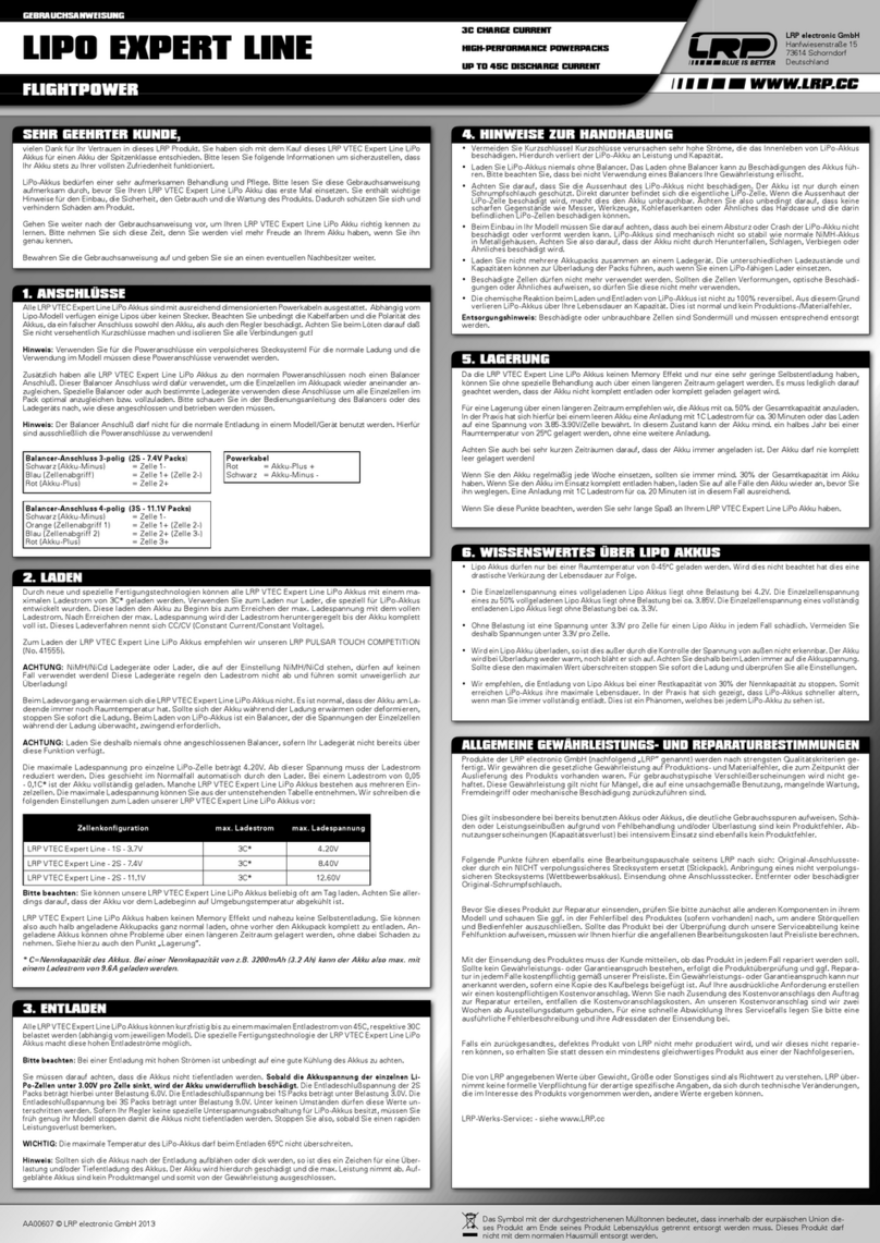 LRP LIPO EXPERT LINE user manual