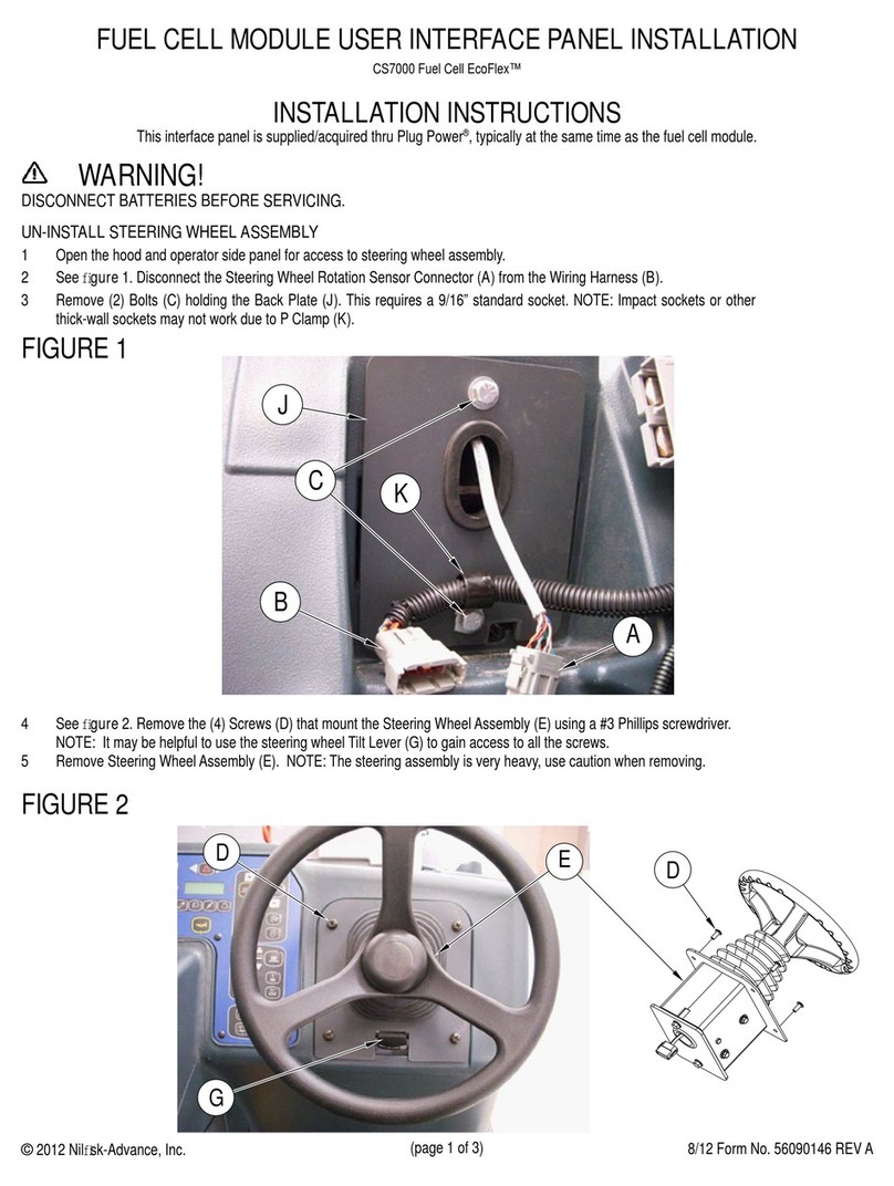 Nilfisk-Advance CS7000 Fuel Cell EcoFlex installation instructions Nilfisk-Advance CS7000 Fuel Cell EcoFlex installation instructions