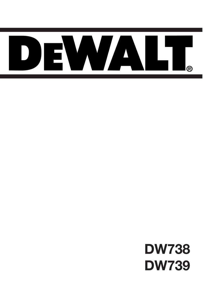 DeWalt DW738 User manual DeWalt DW738 User manual