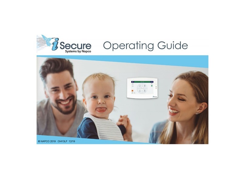 NAPCO iSecure IBR-TOUCH-WL User manual