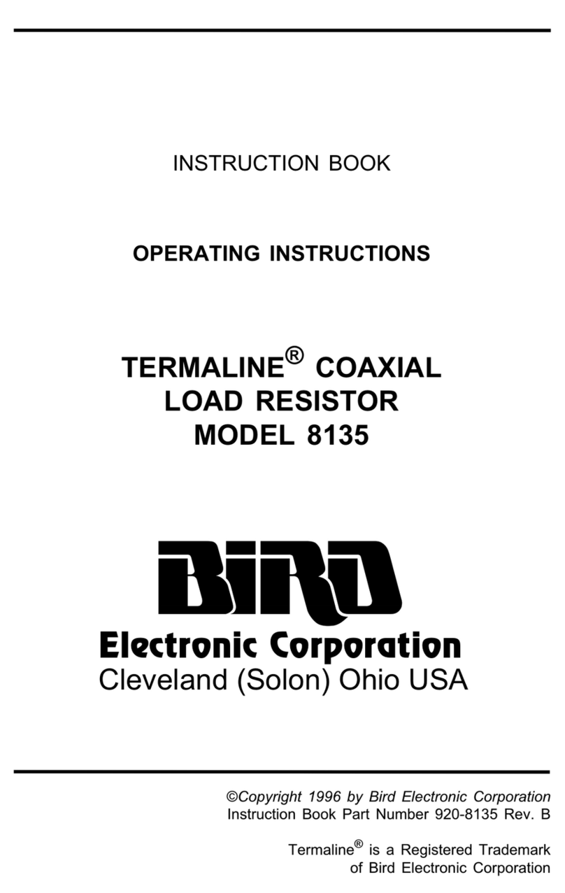 BIRD TERMALINE 8135 Instruction book