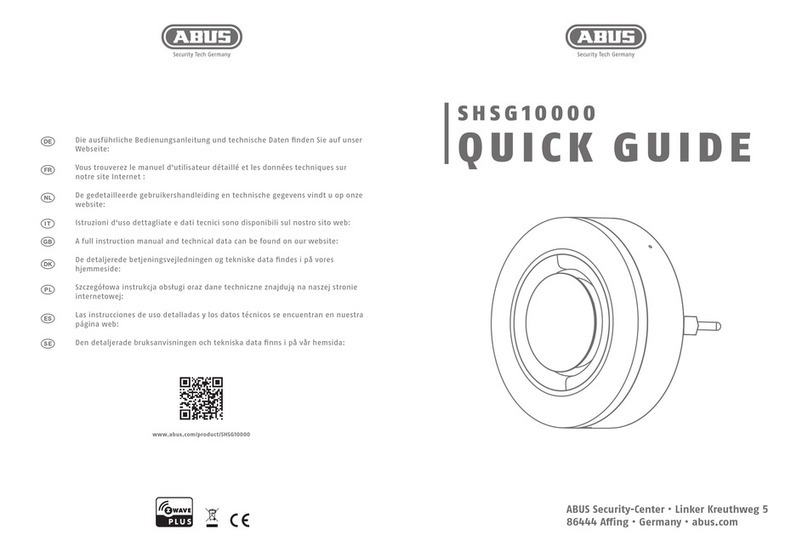 Abus SHSG10000 quick guide
