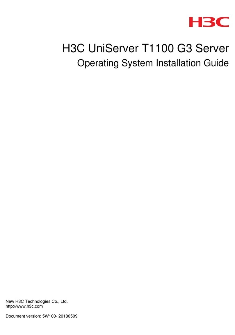 H3C UniServer T1100 G3 Operating system installation guide