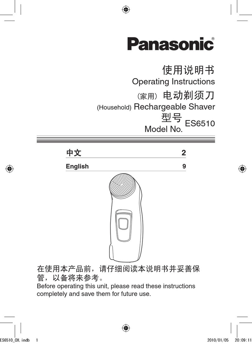Panasonic ES6510 operating instructions