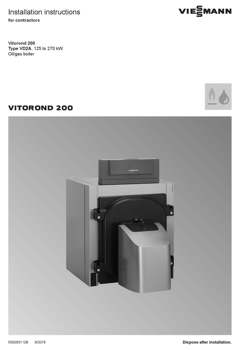 Viessmann Vitorond 200 Series installation instructions