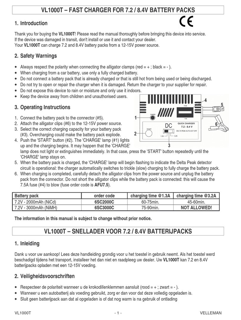 Velleman VL1000T manual