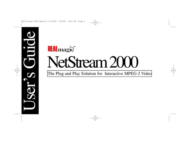 Sigma Designs REALmagic NetStream 2000 user guide