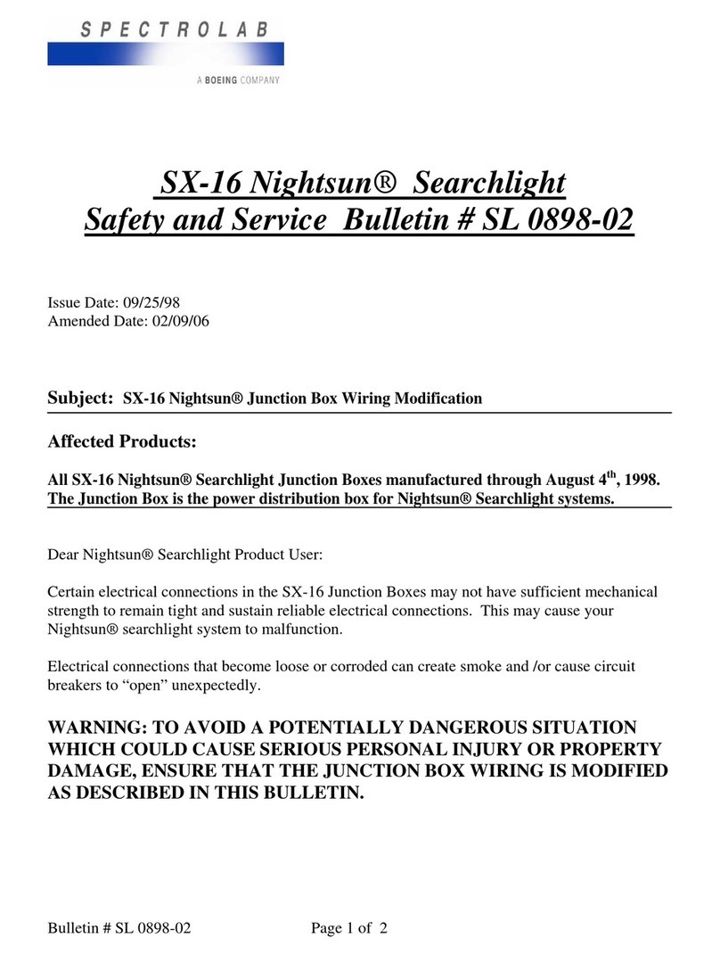 Boeing SPECTROLAB SX-16 Nightsun manual