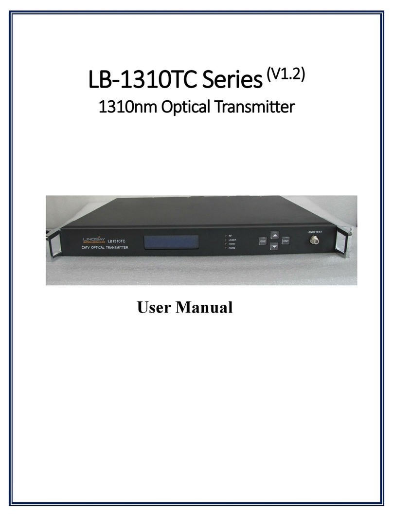 Lindsay Broadband LB-1310TC Series user manual