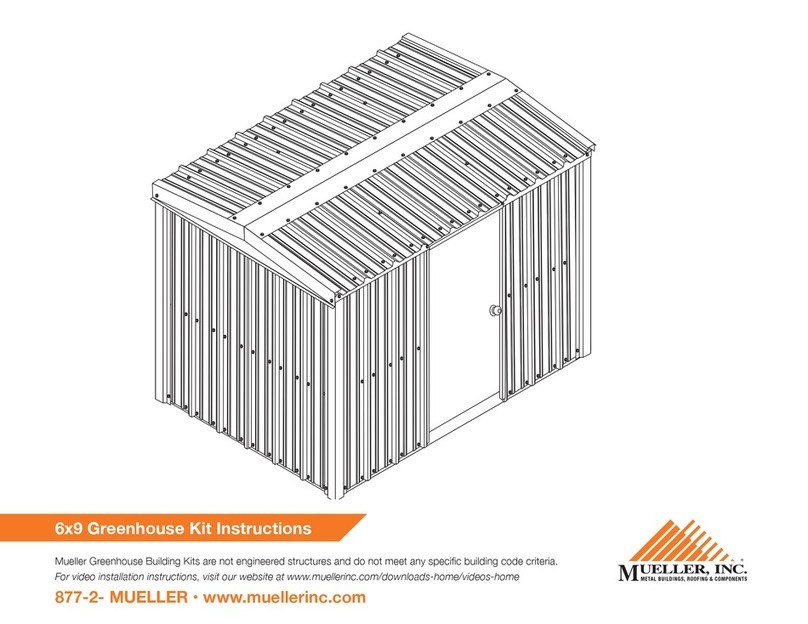 Mueller 6x9 Greenhouse Kit User manual