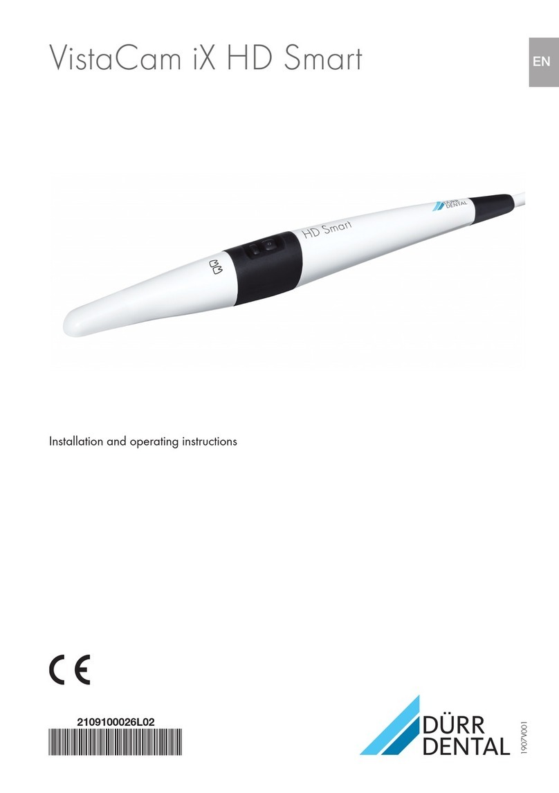 Durr Dental VistaCam iX HD Smart Installation and operating instructions