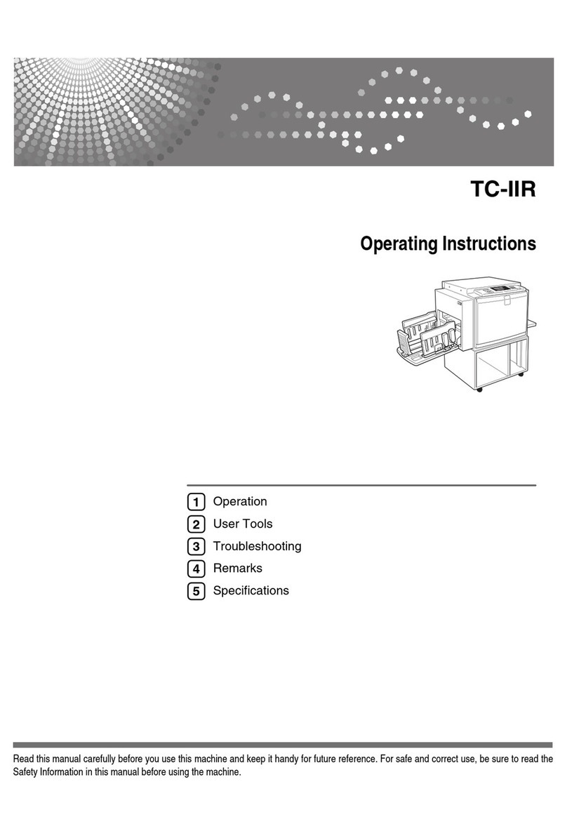 Ricoh TC-IIR User manual