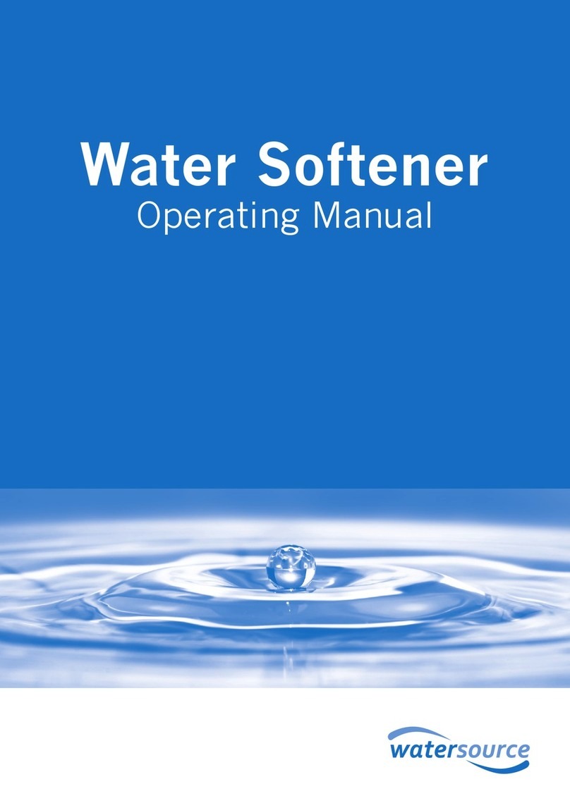 water source Water Softener operating manual