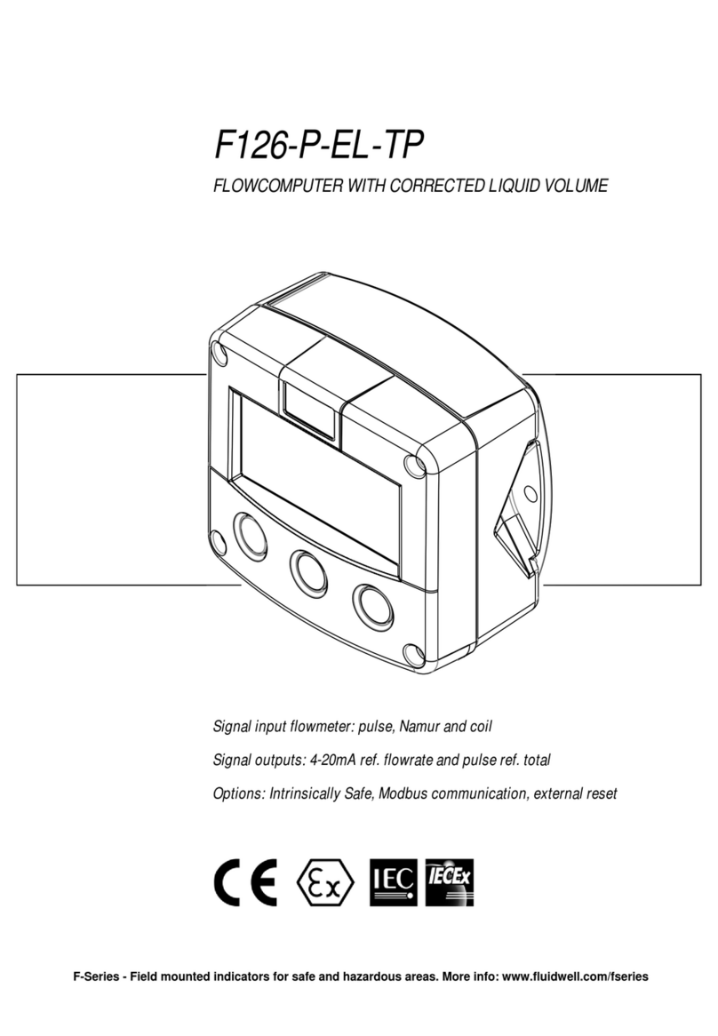 Fluidwell F126-P-EL-TP Operation manual