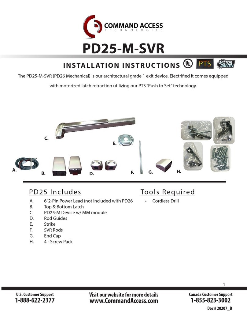 Command access PD25-M-SVR User manual