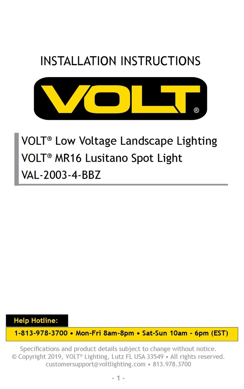 Volt MR16 Lusitano VAL-2003-4-BBZ installation instructions