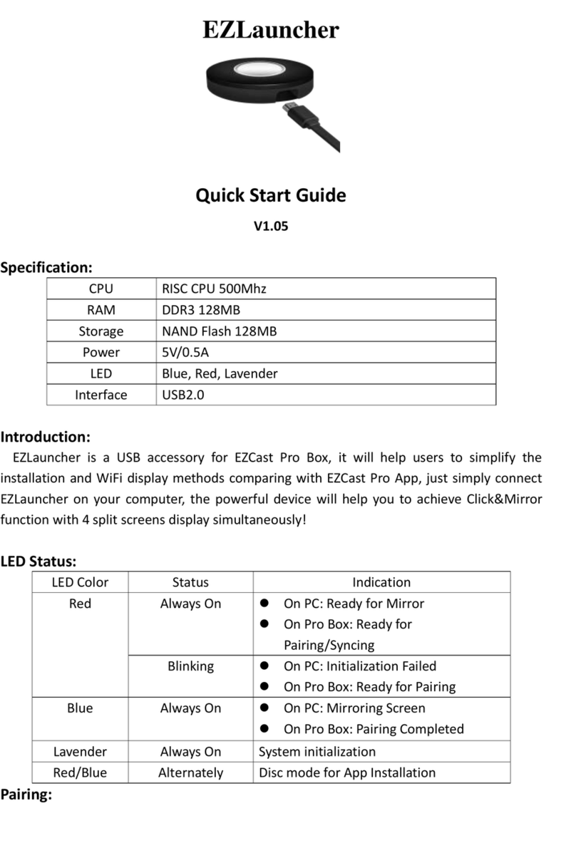 EZCast Pro EZLauncher User manual