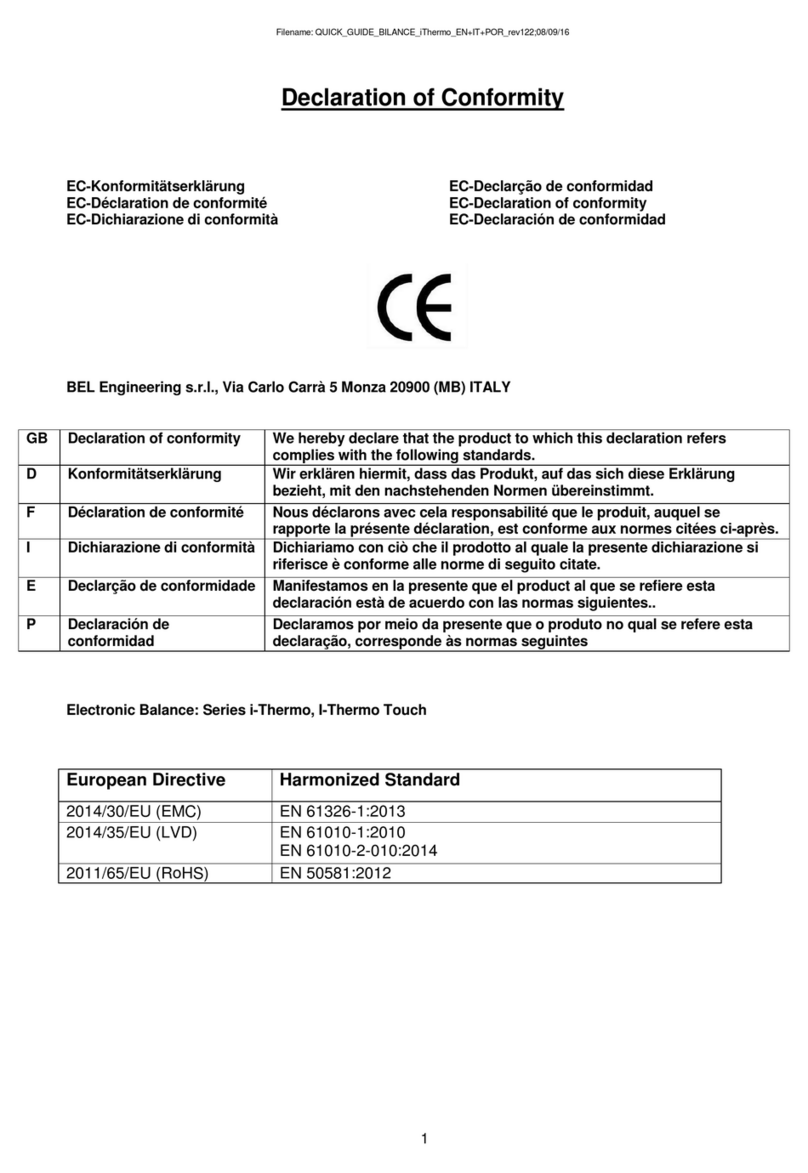 BEL i-Thermo L Series quick guide