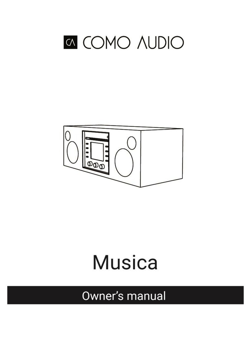 COMO AUDIO Musica owner's manual